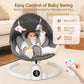babyeap Baby Swing for Infants - Smart Electric Swing with Bluetooth Control 5-point Harness,5 Sway Speed,10 Lullabies(Gray 2)