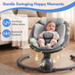 Babyeap Baby Swing for Infants, Electric Swing with Remote Control,5 Sway Speeds,Built-In Music,Pink