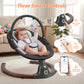 Babyeap Baby Swing for Infants,Electric Swing for Baby with Remote Control, 5 Speeds,Built-In Sounds,Pink