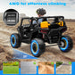 Yexmas 24V Kids Ride on Car Truck,2 Seater Kids Electric Car with Remote Control,Toddler Ride on Car with 110lb Weight Capacity,Black