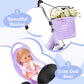Enjoyrun 16" Kids Bike,Girls Bike with Training Wheels,Basket and Doll Seat,Bicycle for Children Ages 5-8,Purple