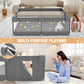 Babyeap Baby Playpen With Mat,50"x50"Play Pen for Babies and Toddlers,Play Yard With Gate for Indoor Outdoor,Dark Gray
