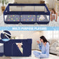 Babyeap Large Baby Playpen with Mat,71"x50"Playpen for Babies and Toddlers,Baby Play Yard Baby Fence Play Area Indoor Outdoor,Navy Blue