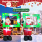 Yexmas 7FT Christmas Inflatable Santa Claus with Photo Frame, Blow Up Santa Claus Xmas Decorations for Outdoor Indoor, Built-in LED Light for Yard Gardern Lawn