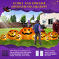 Yexmas 8.5FT Long Halloween Inflatables Pumpkin,8 Pumpkins Halloween Blow Ups with Black Cat & Witches Hat for Halloween Party Outdoor Yard Garden Lawn Decor