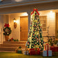 Lookfly 6FT Pre-Lit Christmas Tree,Green Pop Up Christmas Trees for Indoor Holiday Party Decorations