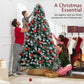 Yexmas 6ft Pre-Lit Christmas Tree, 8 Modes LED Lights, Artificial Xmas Tree with Large Storage Bag