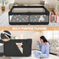 Babyeap Baby Playpen With Mat,50"x50"Play Pen for Babies and Toddlers,Play Yard With Gate for Indoor Outdoor,Black