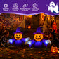 Yexmas 2-in-1 Halloween Inflatable Pumpkin Ghost,4 FT Halloween Window Decoration, Blow Up Outdoor Halloween Decor for Yard, Garden, Lawn, Porch,Indoor Outdoor Party