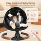 Babyeap Baby Swing for Infants - Smart Electric Swing with Bluetooth Control 5-point Harness,5 Sway Speed,10 Lullabies(Gray)