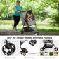 Zoolike 3 Wheel Pet Stroller Cat Dog Stroller Foldable Jogging Travel Perros Carrier for Small Medium Dogs，Puppy Stroller,Black