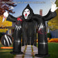 Yexmas 10FT Halloween Inflatable Archway Outdoor Decoration，Ghost Castle Inflatable Archway Blow Up with Spooky Face Scary and Build-in LED, Large Halloween Decor for Party Yard Garden Lawn