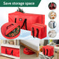 Yexmas 3 Pack Large Christmas Tree Storage Bag,Fits up to 7.5 ft Artificial Trees,Christmas Wreath Garland Storage Bag,Christmas Ornament Storage Box,Reinforced Handles & zipper,Red