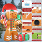 8FT Christmas Inflatables Gingerbread Man Outdoor Decorations, Christmas Blow Up Yard Decorations with Build-in LEDs, Inflatable Christmas Decorations Outdoor for The Yard, Lawn, Garden