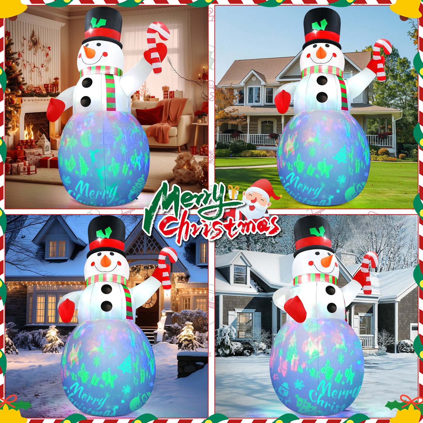 Lookfly 7FT Christmas Inflatable Scepter Soldier