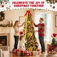 Lookfly 6FT Pre-Lit Christmas Tree,Green Pop Up Christmas Trees for Indoor Holiday Party Decorations