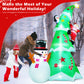 Yexmas 7.2FT Large Outdoor Inflatable Christmas Tree with Santa Claus and Snowman, Built-in LED Lights, Blow Up Xmas Decoration for Yard, Garden, Lawn, Holiday Party
