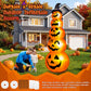 Yexmas 10ft Halloween Inflatable Pumpkins Outdoor Decor with Black Cat Tombstone and Spectre,Built-in LED Lights,for Halloween Party,Yard,Garden,Lawn