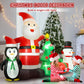 Yexmas 6FT Christmas Decorations Inflatables with Blow Up LED Lights, Santa Claus Snowman Penguin Gift Boxes & Christmas Tree for for Holiday Decor,Xmas Party,Yard, Garden and Lawn