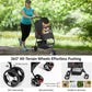 Zoolike 3 Wheel Pet Stroller Cat Dog Stroller Foldable Jogging Travel Perros Carrier for Small Medium Dogs，Puppy Stroller,Black