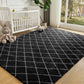 CozyDesg Shag Area Rugs,4'x6' Soft Fluffy Shaggy Carpet for Living Room,Large Rug for Bedroom Dining Room Home Decor Room Decor,Black & White