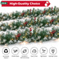Yexmas 9ft Large Christmas Garland, Multi-Purpose Xmas Wreath with 60 LED Lights, Decorated with Pinecones, Berry Clusters, Battery Operated