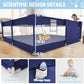 Babyeap Baby Playpen With Mat,50"x50"Play Pen for Babies and Toddlers,Play Yard With Gate for Indoor Outdoor,Navy Blue
