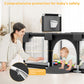 babyeap Baby Playpen,73 Inch Extra Large Baby Playard,Playpen for Babies and Toddlers With Basketball Hoop,Children Kids Play Fence for Indoors Outdoors,Black 2