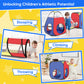 Yexmas 3 in 1 Kids Play Tent and Tunnels - Ball Pit+Crawl Tunnel+Castle Tent Playhouse Tent Set for Boys Girls Kids(No Ball)