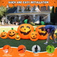 Yexmas 8 FT Halloween Inflatables Pumpkin,7 Pumpkins Halloween Outdoor Decoration with Built-in LED Lights,Halloween Blow Ups for Yard, Lawn, Garden Decor
