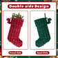 Yexmas 6pcs 20'' Christmas Stockings, Personalized Soft Plush Xmas Stockings, Large Christmas Stockings Hanging Ornaments for Xmas Tree Fireplace Party Family Holiday Decor