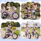 Enjoyrun 16" Kids Bike,Girls Bike with Training Wheels,Basket and Doll Seat,Bicycle for Children Ages 5-8,Purple