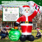 Yexmas 8FT Christmas Inflatable Santa Claus with Gift Bag,Christmas Blow Up with Built-in LED Lights for Indoor Outdoor Xmas Decoration