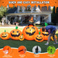 Yexmas 8FT Halloween Inflatables Outdoor Decorations Pumpkin,Halloween Blow Ups with Black Cat & 8 Built-in LED Lights for Halloween Party Yard Garden Lawn Decor
