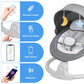 Babyeap Baby Swing for Infants - APP Remote Bluetooth Control, 5 Speed Settings, 10 Lullabies, USB Plug