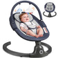 Babyeap Baby Swing for Infants,Electric Swing for Baby with Remote Control, 5 Speeds,Built-In Sounds,Pink
