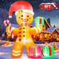 Yexmas 8 ft Christmas Inflatables Gingerbread Man Outdoor Decorations, Blow up Yard Christmas Decorations with Build-in LEDs for The Yard Lawn Garden