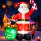 Yexmas 8FT Christmas Inflatable Santa Claus with Gift Bag,Christmas Blow Up with Built-in LED Lights for Indoor Outdoor Xmas Decoration