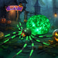 8FT Halloween Inflatables Outdoor Decorations Giant Spider Decorations with LED Lights and Air Pump Blow up Inflatable Green