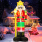 Yexmas 8FT Christmas Inflatable Nutcracker Soldier Blow Up Yard Decor with LED Light for Outdoor Christmas Party ,Garden and Lawn