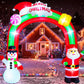 Yexmas 8.5FT Christmas Inflatable Archway,Blow Ups Xmas Inflatable with Santa, Snowman, Gifts and Candy,Built-in LED Lights for Indoor Outdoor Holiday Decoration