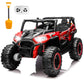 Yexmas 24V Kids Ride on Car Truck,2 Seater Kids Electric Car with Remote Control,Toddler Ride on Car with 110lb Weight Capacity,Red