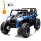 Yexmas 24V Kids Ride on Car Truck,2 Seater Kids Electric Car with Remote Control,4WD Toddler Ride on Car with 110lb Weight Capacity,Blue