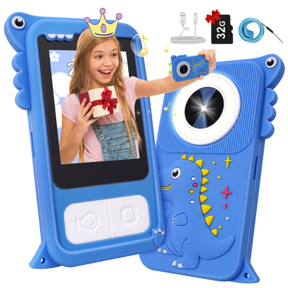 Lookfly Kids Smart Phone,2.8" Touchscreen Toddler Learning Play Toy Phone with Dual Camera,Kids Cell Phone for 3 4 5 6 7 8 Year Old Girls Boys,Pink