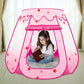 Yexmas Kids Play Tent, Pop Up Princess Tent Girls Kids Playhouse, Foldable Ball Pit with Carrying Bag