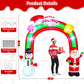 Yexmas 8.5FT Christmas Inflatable Archway,Blow Ups Xmas Inflatable with Santa, Snowman, Gifts and Candy,Built-in LED Lights for Indoor Outdoor Holiday Decoration