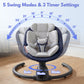Babyeap Baby Swing for Infants, Electric Swing with Remote Control,5 Sway Speeds,Built-In Music,Pink