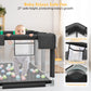 babyeap Baby Playpen,73 Inch Extra Large Baby Playard,Playpen for Babies and Toddlers With Basketball Hoop,Children Kids Play Fence for Indoors Outdoors,Black 2