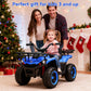 Yexmas 24V Kids ATV,Electric ATV for Kids 4 Wheelers Quad Car Toy, Ride On Toy Car As Gift for Kids,Blue