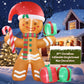8FT Christmas Inflatables Gingerbread Man Outdoor Decorations, Christmas Blow Up Yard Decorations with Build-in LEDs, Inflatable Christmas Decorations Outdoor for The Yard, Lawn, Garden